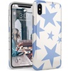 image:imageCasely iPhone XXS Case  Other Side  Holographic Metallic Stained Glass Marble  Classic Ultra Slim DesignStars Align  Blue  White Stars