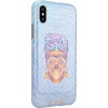image:imageCasely iPhone XXS Case  Other Side  Holographic Metallic Stained Glass Marble  Classic Ultra Slim DesignVida y Muerte  Frida Kahlo Dotted Skull