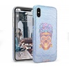image:imageCasely iPhone XXS Case  Other Side  Holographic Metallic Stained Glass Marble  Classic Ultra Slim DesignVida y Muerte  Frida Kahlo Dotted Skull