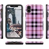 image:imageCasely iPhone XXS Case  Stuck on U  Festival Sticker Floral  Bold Protective DesignAs if Light Purple Plaid