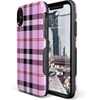 image:imageCasely iPhone XXS Case  Stuck on U  Festival Sticker Floral  Bold Protective DesignAs if Light Purple Plaid