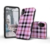 image:imageCasely iPhone XXS Case  Stuck on U  Festival Sticker Floral  Bold Protective DesignAs if Light Purple Plaid