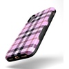 image:imageCasely iPhone XXS Case  Stuck on U  Festival Sticker Floral  Bold Protective DesignAs if Light Purple Plaid