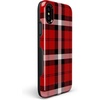 image:imageCasely iPhone XXS Case  Stuck on U  Festival Sticker Floral  Bold Protective DesignAs if Red Plaid