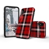 image:imageCasely iPhone XXS Case  Stuck on U  Festival Sticker Floral  Bold Protective DesignAs if Red Plaid