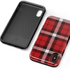 image:imageCasely iPhone XXS Case  Stuck on U  Festival Sticker Floral  Bold Protective DesignAs if Red Plaid
