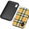 image:imageCasely iPhone XXS Case  Stuck on U  Festival Sticker Floral  Bold Protective DesignAs if Yellow Plaid