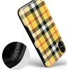 image:imageCasely iPhone XXS Case  Stuck on U  Festival Sticker Floral  Bold Protective DesignAs if Yellow Plaid