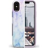 image:imageCasely iPhone XXS Case  Stuck on U  Festival Sticker Floral  Bold Protective DesignBlue  Purple Cotton Candy Marble