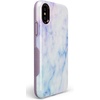 image:imageCasely iPhone XXS Case  Stuck on U  Festival Sticker Floral  Bold Protective DesignBlue  Purple Cotton Candy Marble