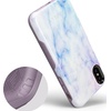 image:imageCasely iPhone XXS Case  Stuck on U  Festival Sticker Floral  Bold Protective DesignBlue  Purple Cotton Candy Marble