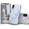 image:imageCasely iPhone XXS Case  Stuck on U  Festival Sticker Floral  Bold Protective DesignBlue  Purple Cotton Candy Marble