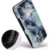 image:imageCasely iPhone XXS Case  Stuck on U  Festival Sticker Floral  Bold Protective DesignBlue Marble