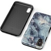 image:imageCasely iPhone XXS Case  Stuck on U  Festival Sticker Floral  Bold Protective DesignBlue Marble