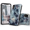 image:imageCasely iPhone XXS Case  Stuck on U  Festival Sticker Floral  Bold Protective DesignBlue Marble