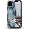 image:imageCasely iPhone XXS Case  Stuck on U  Festival Sticker Floral  Bold Protective DesignBlue Marble