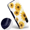 image:imageCasely iPhone XXS Case  Stuck on U  Festival Sticker Floral  Bold Protective DesignBright Yellow Sunflowers Floral