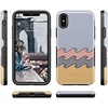 image:imageCasely iPhone XXS Case  Stuck on U  Festival Sticker Floral  Bold Protective DesignHigh Tide Layered Ocean Waves