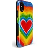 image:imageCasely iPhone XXS Case  Stuck on U  Festival Sticker Floral  Bold Protective DesignI Heart Tie Dye