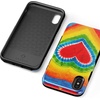 image:imageCasely iPhone XXS Case  Stuck on U  Festival Sticker Floral  Bold Protective DesignI Heart Tie Dye