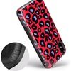 image:imageCasely iPhone XXS Case  Stuck on U  Festival Sticker Floral  Bold Protective DesignInto the Wild  Red  Blue Leopard