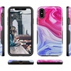 image:imageCasely iPhone XXS Case  Stuck on U  Festival Sticker Floral  Bold Protective DesignLand  Sea Marble Swirl