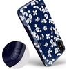 image:imageCasely iPhone XXS Case  Stuck on U  Festival Sticker Floral  Bold Protective DesignNavy Cherry Blossom Floral