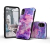 image:imageCasely iPhone XXS Case  Stuck on U  Festival Sticker Floral  Bold Protective DesignTie Dying Over You Purple Marble