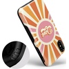 image:imageCasely iPhone XXS Case  Stuck on U  Festival Sticker Floral  Bold Protective DesignYoure Dope  Retro Colorblock
