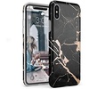 image:imageCasely iPhone Xs Max Case  As if  Light Purple Plaid  Classic Ultra Slim DesignCracked Rose Gold Black Marble