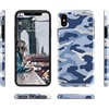 image:imageCasely iPhone Xs Max Case  As if  Light Purple Plaid  Classic Ultra Slim DesignIn Formation  Metallic Blue Camo