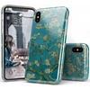 image:imageCasely iPhone Xs Max Case  As if  Light Purple Plaid  Classic Ultra Slim DesignVan Gogh  Almond Blossom Floral