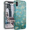 image:imageCasely iPhone Xs Max Case  As if  Light Purple Plaid  Classic Ultra Slim DesignVan Gogh  Almond Blossom Floral