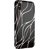 image:imageCasely iPhone Xs Max Case  Floral Forest  Navy Cherry Blossom Floral  Classic Ultra Slim DesignBlack and Gold Metallic Waves