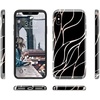 image:imageCasely iPhone Xs Max Case  Floral Forest  Navy Cherry Blossom Floral  Classic Ultra Slim DesignBlack and Gold Metallic Waves