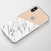 image:imageCasely iPhone Xs Max Case  Floral Forest  Navy Cherry Blossom Floral  Classic Ultra Slim DesignHalf White Clear Marble
