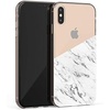 image:imageCasely iPhone Xs Max Case  Floral Forest  Navy Cherry Blossom Floral  Classic Ultra Slim DesignHalf White Clear Marble