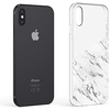 image:imageCasely iPhone Xs Max Case  Floral Forest  Navy Cherry Blossom Floral  Classic Ultra Slim DesignHalf White Clear Marble