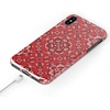 image:imageCasely iPhone Xs Max Case  Floral Forest  Navy Cherry Blossom Floral  Classic Ultra Slim DesignIm with the Band  Red Bandana