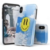 image:imageCasely iPhone Xs Max Case  Floral Forest  Navy Cherry Blossom Floral  Classic Ultra Slim DesignOn Cloud Nine  Glitch Smiley Face