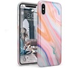 image:imageCasely iPhone Xs Max Case  Floral Forest  Navy Cherry Blossom Floral  Classic Ultra Slim DesignRainbow Marble Swirl