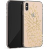image:imageCasely iPhone Xs Max Case  Floral Forest  Navy Cherry Blossom Floral  Classic Ultra Slim DesignShiny Gold Pineapple Clear