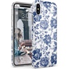 image:imageCasely iPhone Xs Max Case  Outside The Lines  Crayola Marker  Classic Ultra Slim DesignRose to Fame  Blue  White Rose Floral