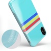 image:imageCasely iPhone Xs Max Case  Outside the Lines  Crayola Marker  Bold Protective Design17 Teal Rainbow Stripes Color Block