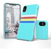 image:imageCasely iPhone Xs Max Case  Outside the Lines  Crayola Marker  Bold Protective Design17 Teal Rainbow Stripes Color Block