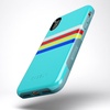image:imageCasely iPhone Xs Max Case  Outside the Lines  Crayola Marker  Bold Protective Design17 Teal Rainbow Stripes Color Block
