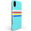 image:imageCasely iPhone Xs Max Case  Outside the Lines  Crayola Marker  Bold Protective Design17 Teal Rainbow Stripes Color Block