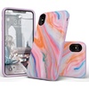 image:imageCasely iPhone Xs Max Case  Outside the Lines  Crayola Marker  Bold Protective DesignRainbow Marble Swirl