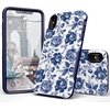 image:imageCasely iPhone Xs Max Case  Outside the Lines  Crayola Marker  Bold Protective DesignRose to Fame  Blue  White Rose Floral