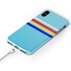 image:imageCasely iPhone Xs Max Case  Scribble Me That  Crayola Rainbow Pencil  Classic Ultra Slim DesignTeal Rainbow Stripes Color Block